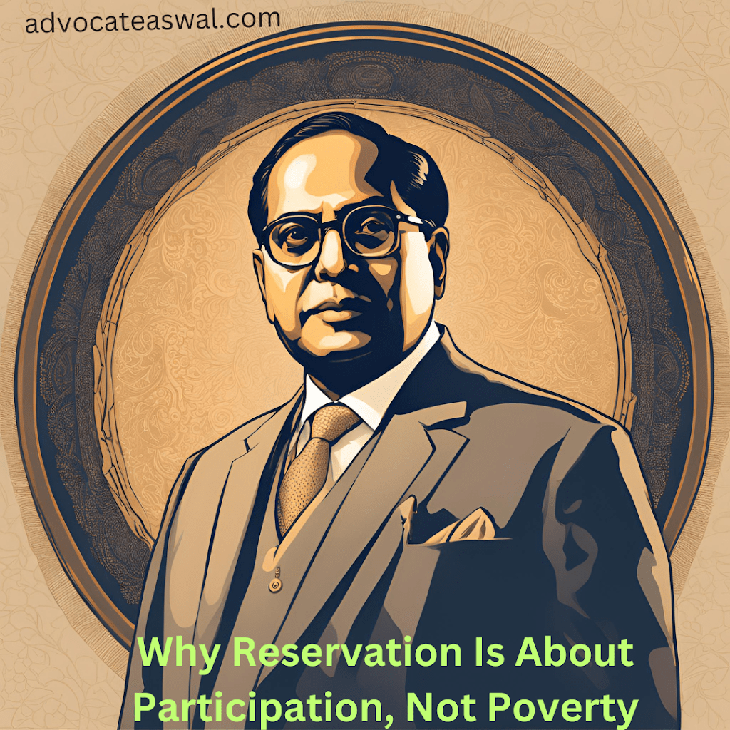 Reservation Is Participation, Not Poverty